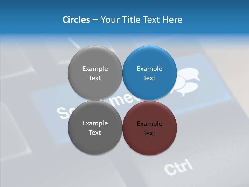 Computer Key Computer Media PowerPoint Template