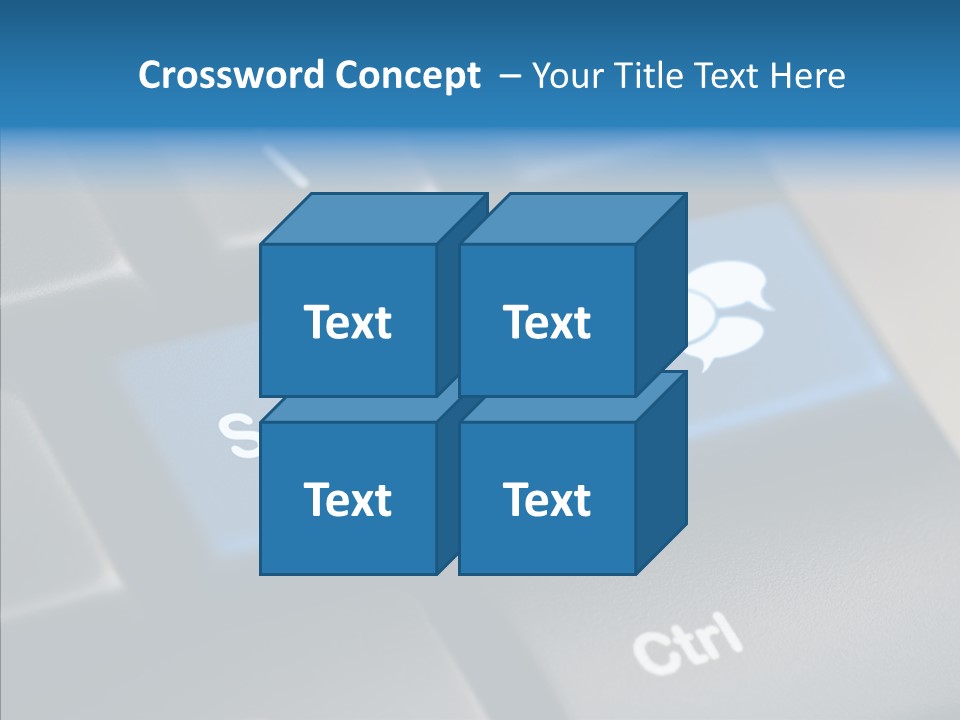 Computer Key Computer Media PowerPoint Template