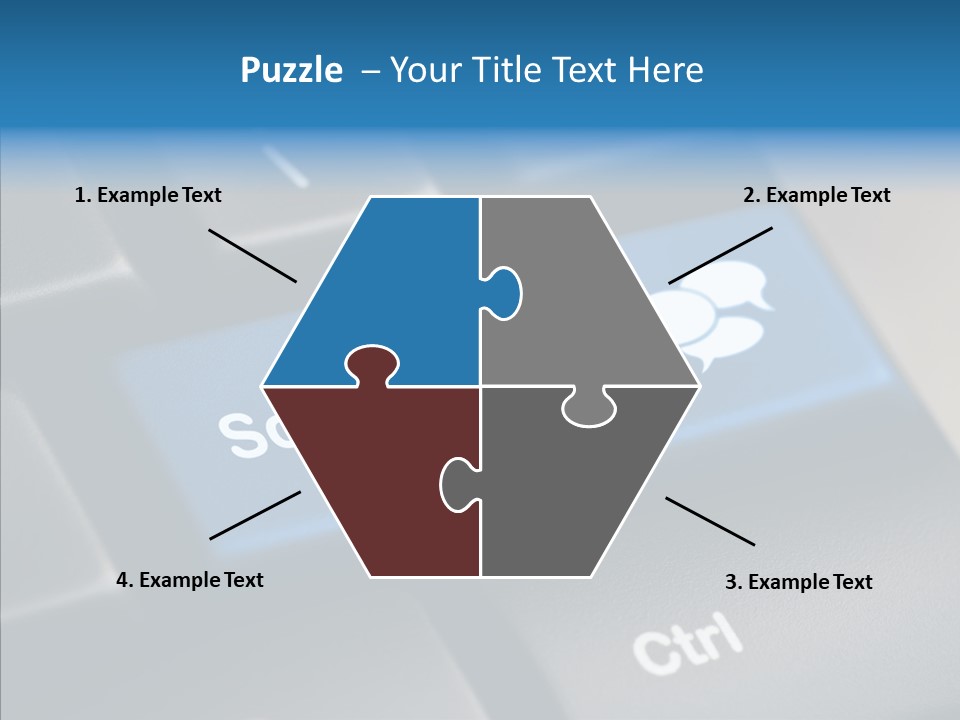 Computer Key Computer Media PowerPoint Template