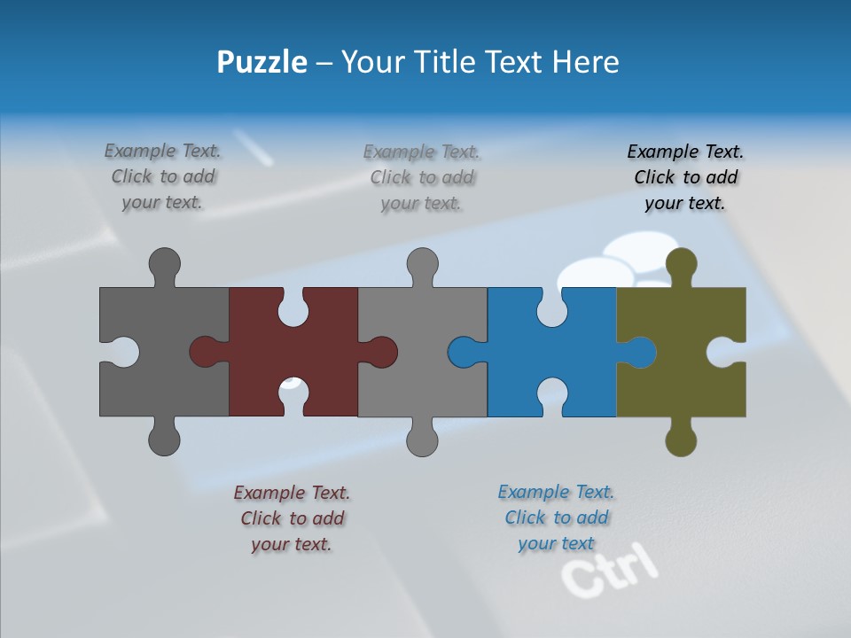Computer Key Computer Media PowerPoint Template