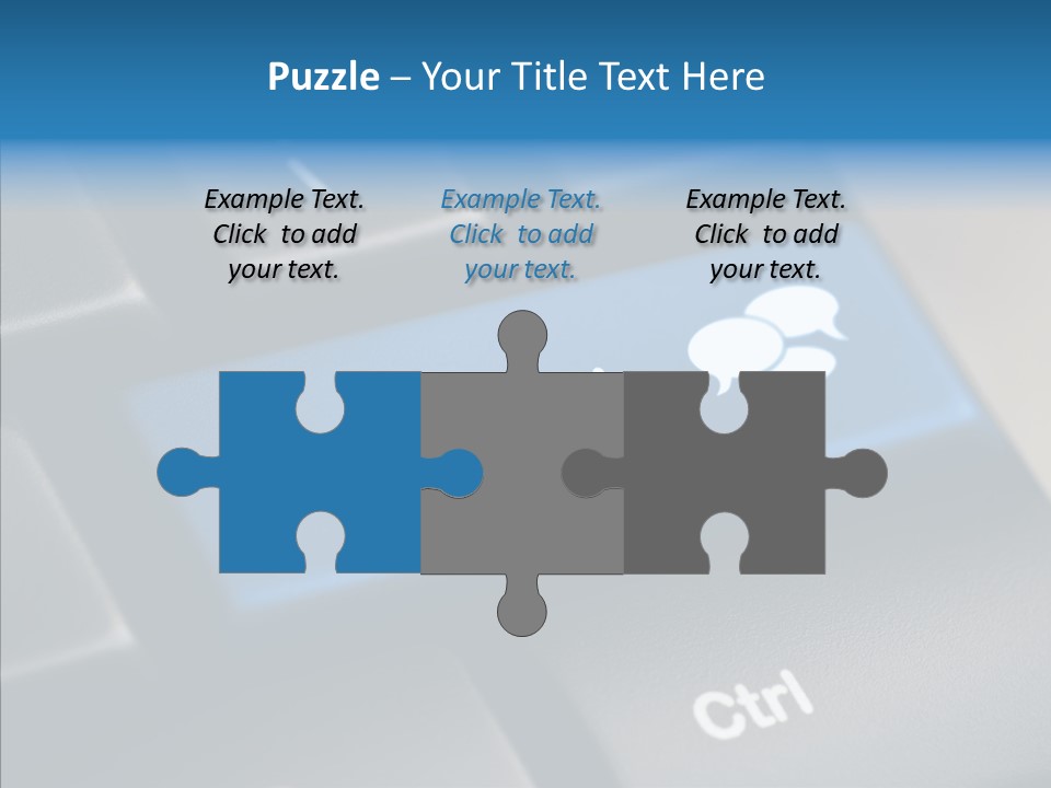 Computer Key Computer Media PowerPoint Template