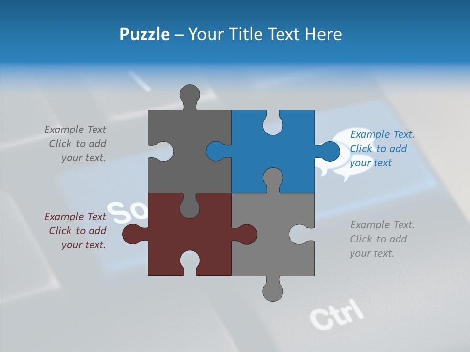 Computer Key Computer Media PowerPoint Template