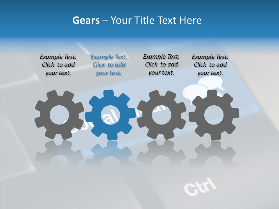 Computer Key Computer Media PowerPoint Template