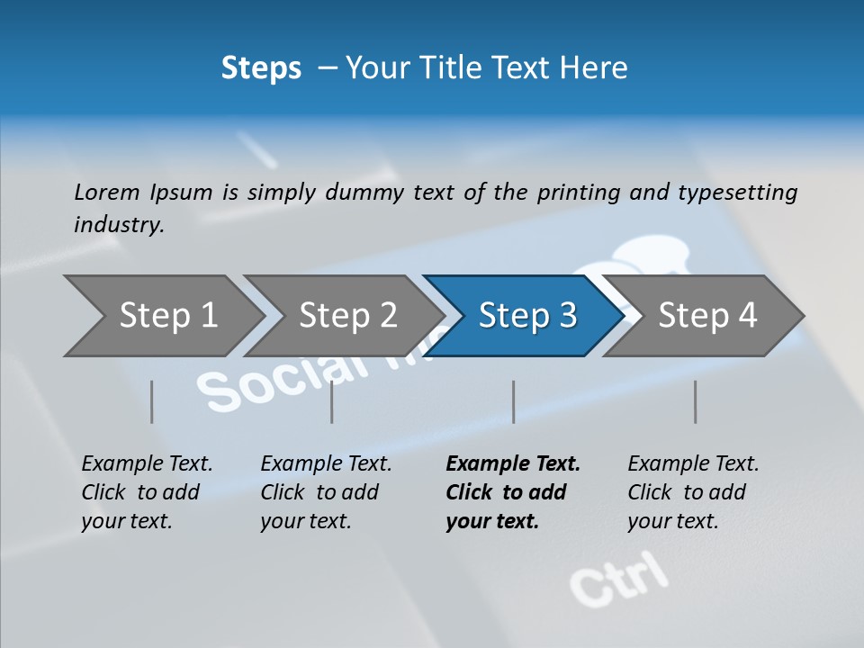 Computer Key Computer Media PowerPoint Template