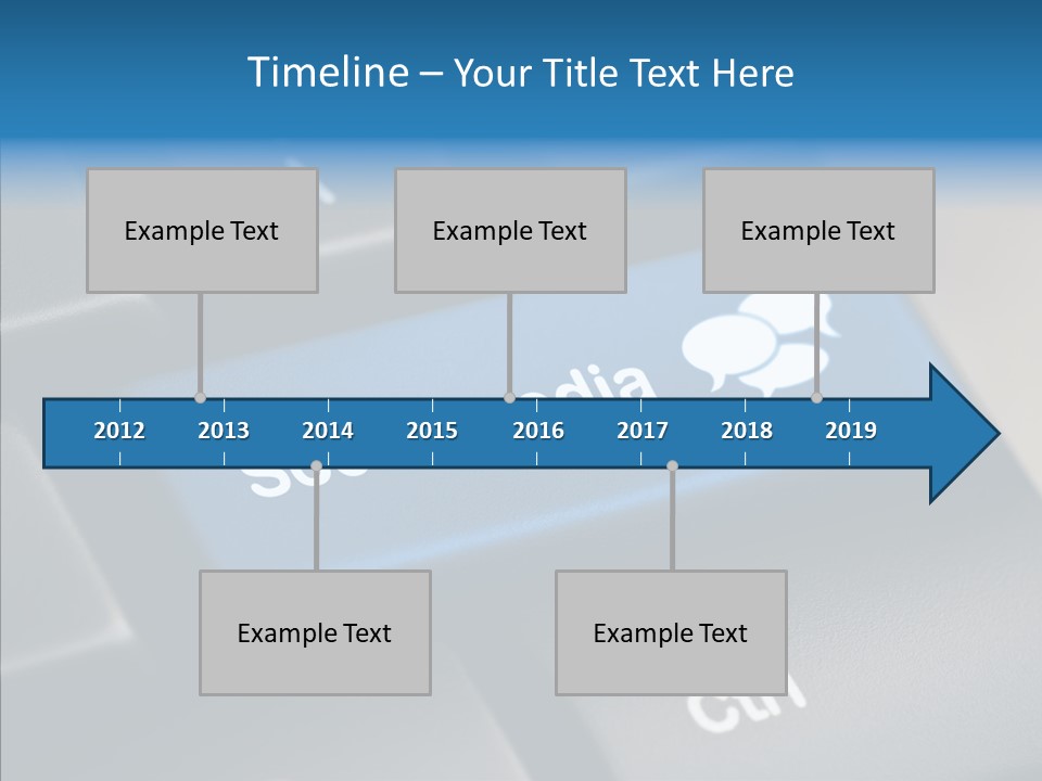 Computer Key Computer Media PowerPoint Template