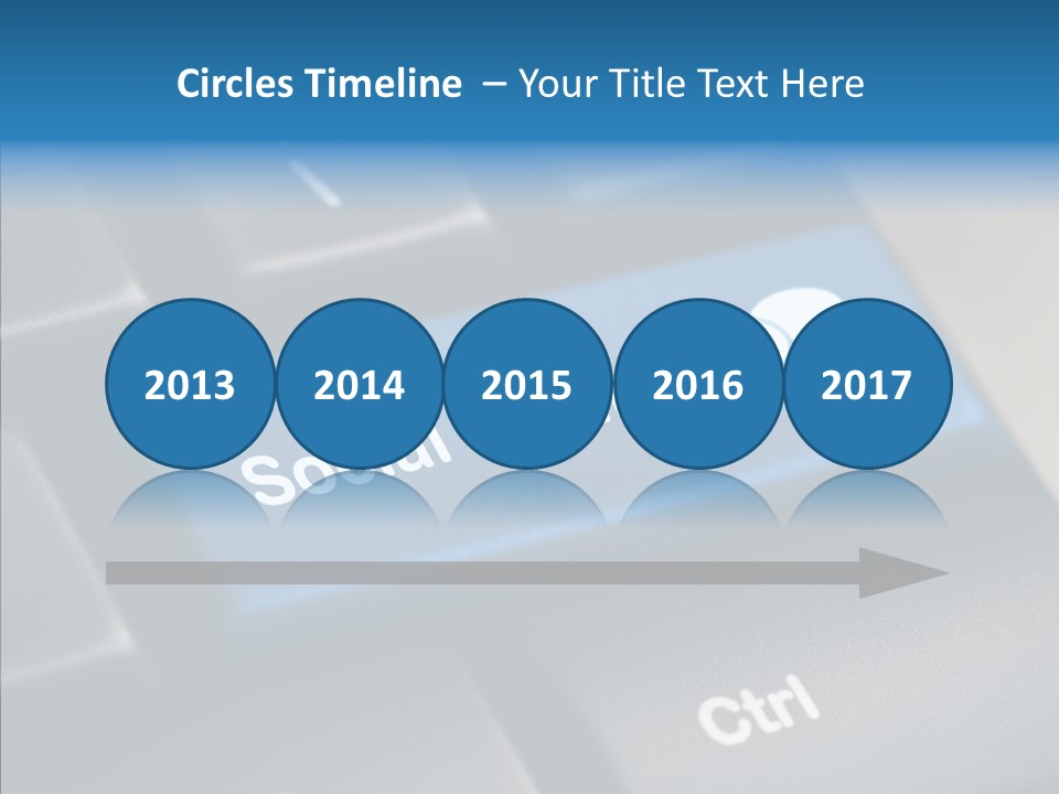Computer Key Computer Media PowerPoint Template