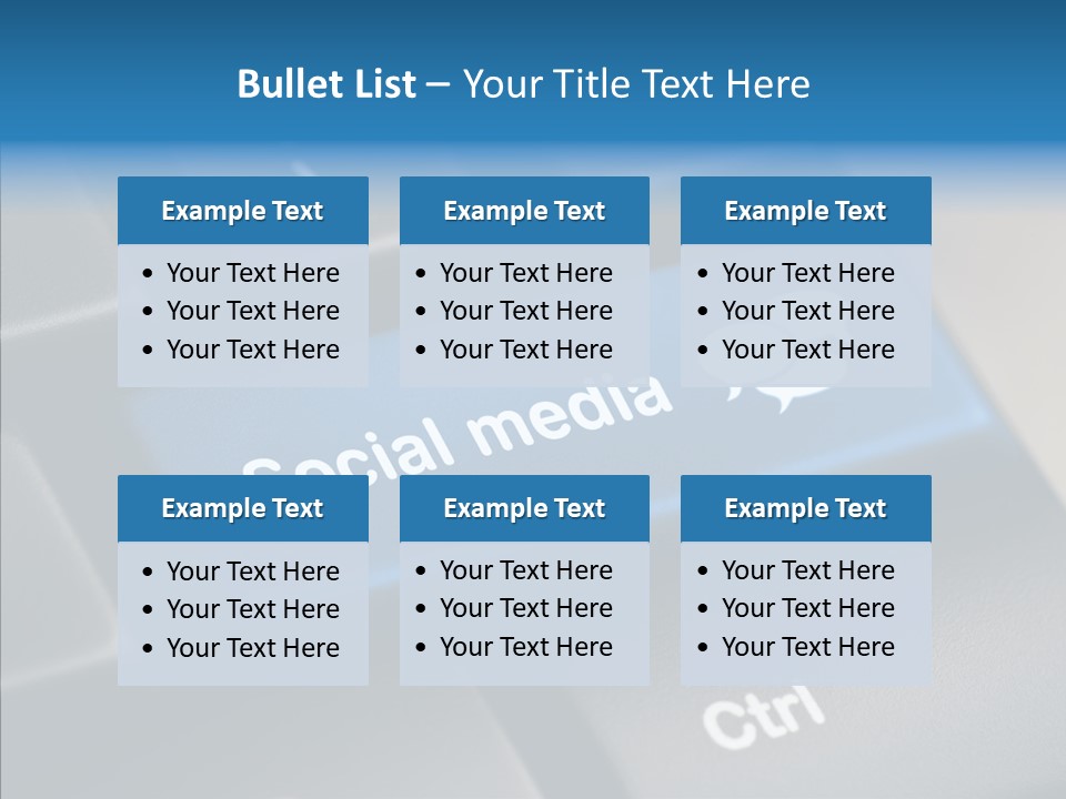 Computer Key Computer Media PowerPoint Template
