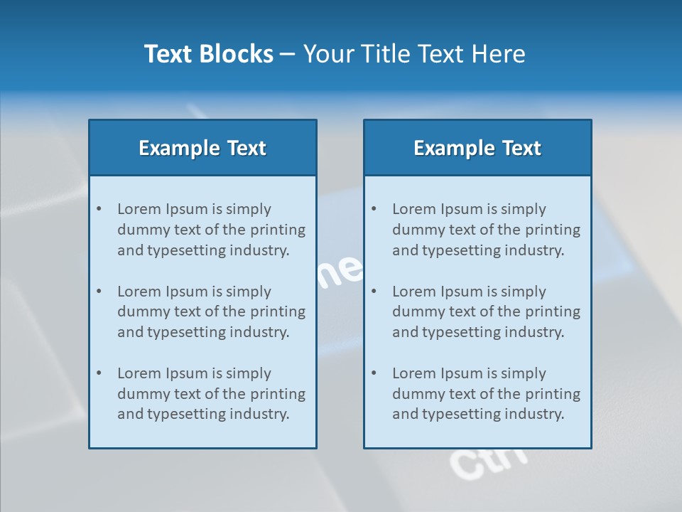 Computer Key Computer Media PowerPoint Template