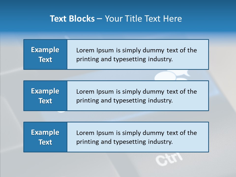 Computer Key Computer Media PowerPoint Template
