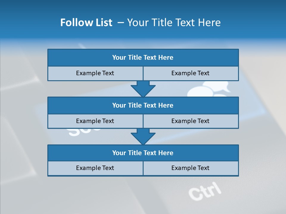 Computer Key Computer Media PowerPoint Template