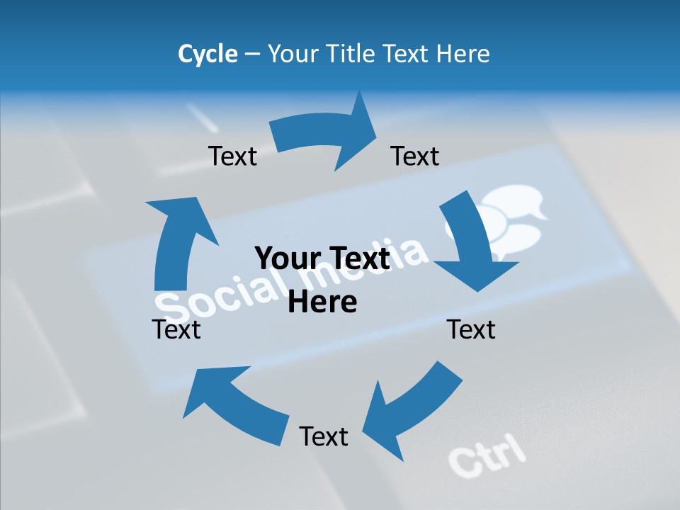 Computer Key Computer Media PowerPoint Template