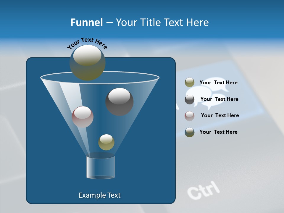 Computer Key Computer Media PowerPoint Template