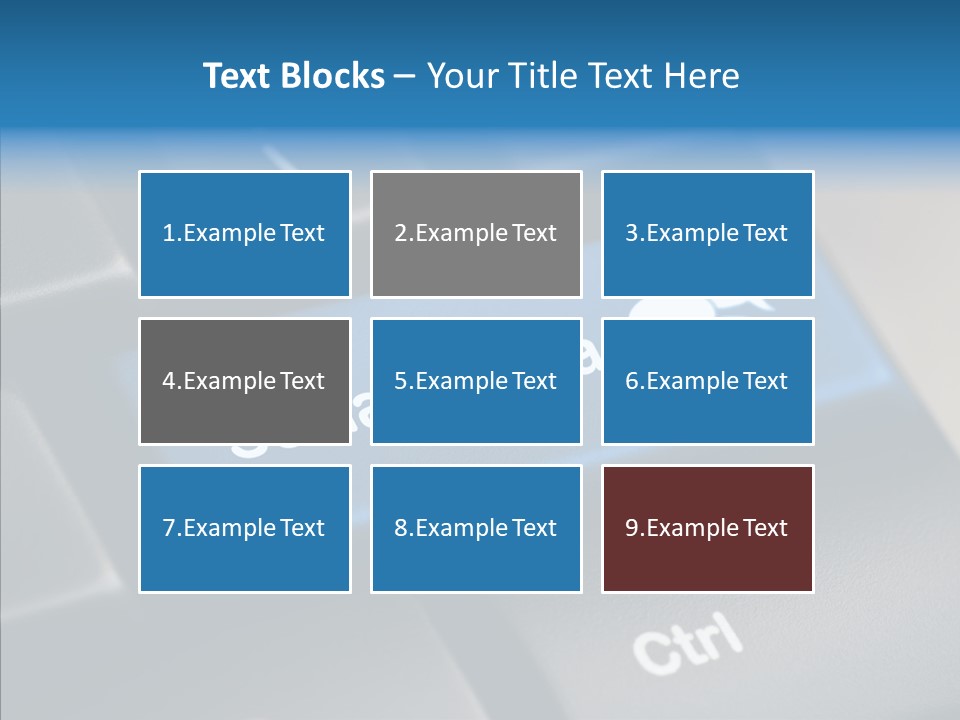 Computer Key Computer Media PowerPoint Template