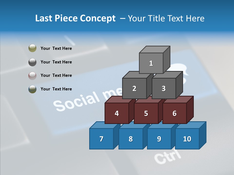 Computer Key Computer Media PowerPoint Template