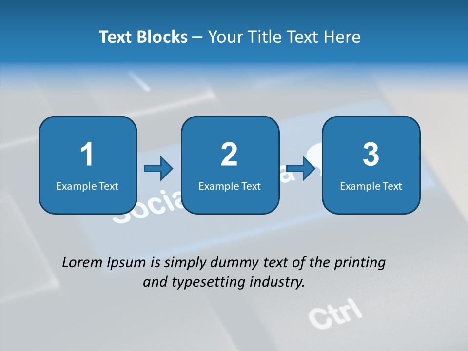 Computer Key Computer Media PowerPoint Template