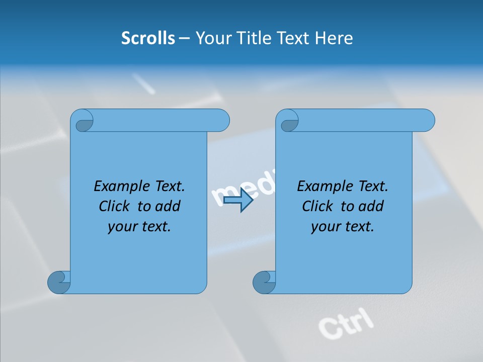 Computer Key Computer Media PowerPoint Template