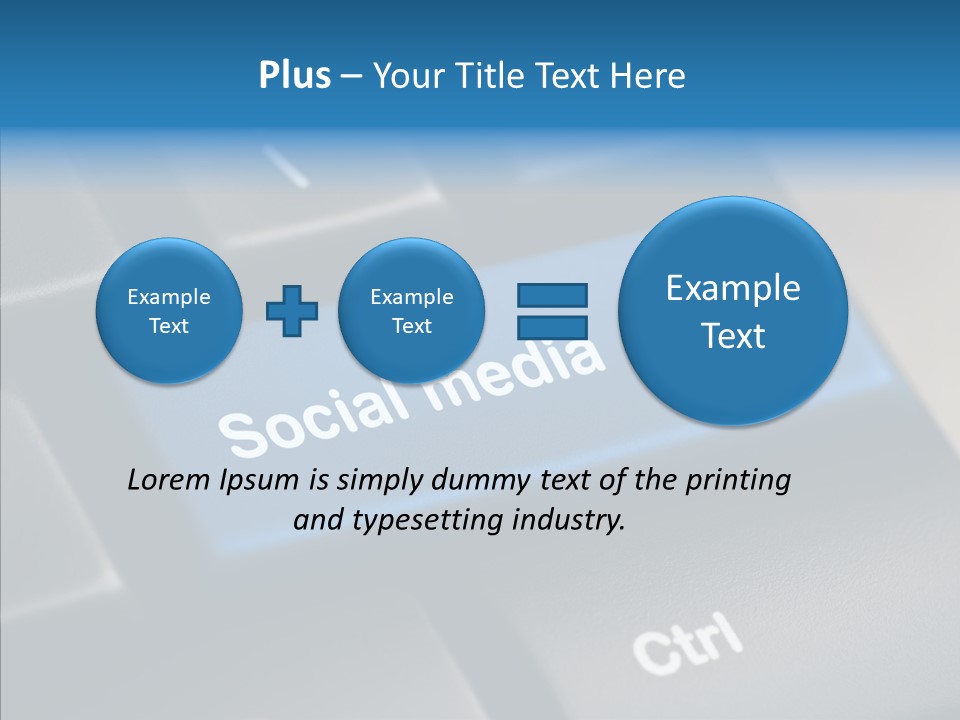 Computer Key Computer Media PowerPoint Template