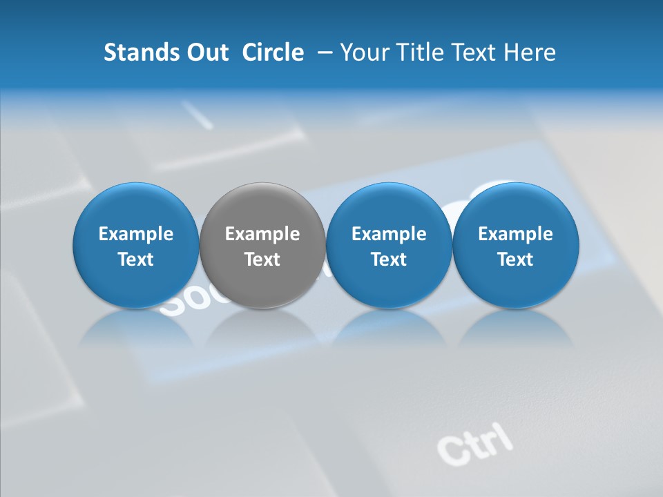 Computer Key Computer Media PowerPoint Template