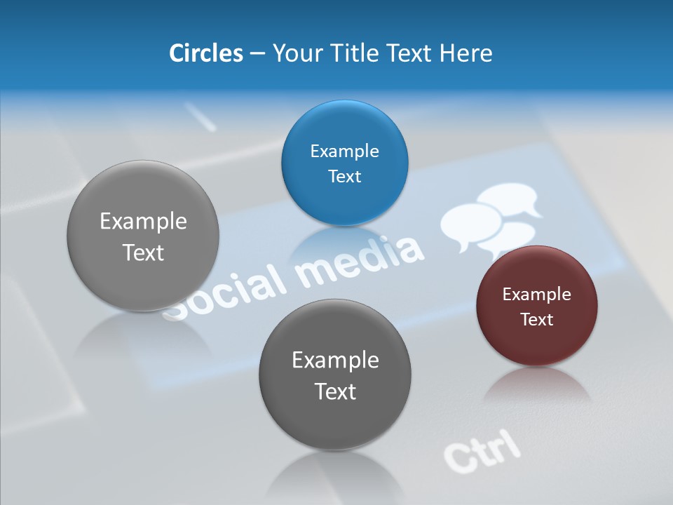 Computer Key Computer Media PowerPoint Template