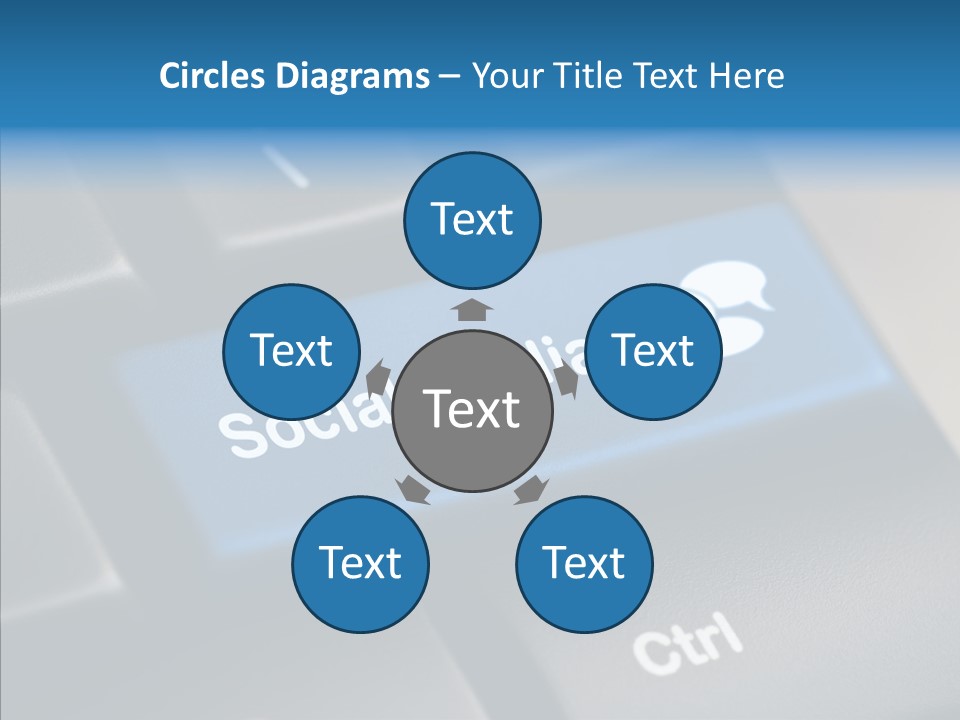 Computer Key Computer Media PowerPoint Template