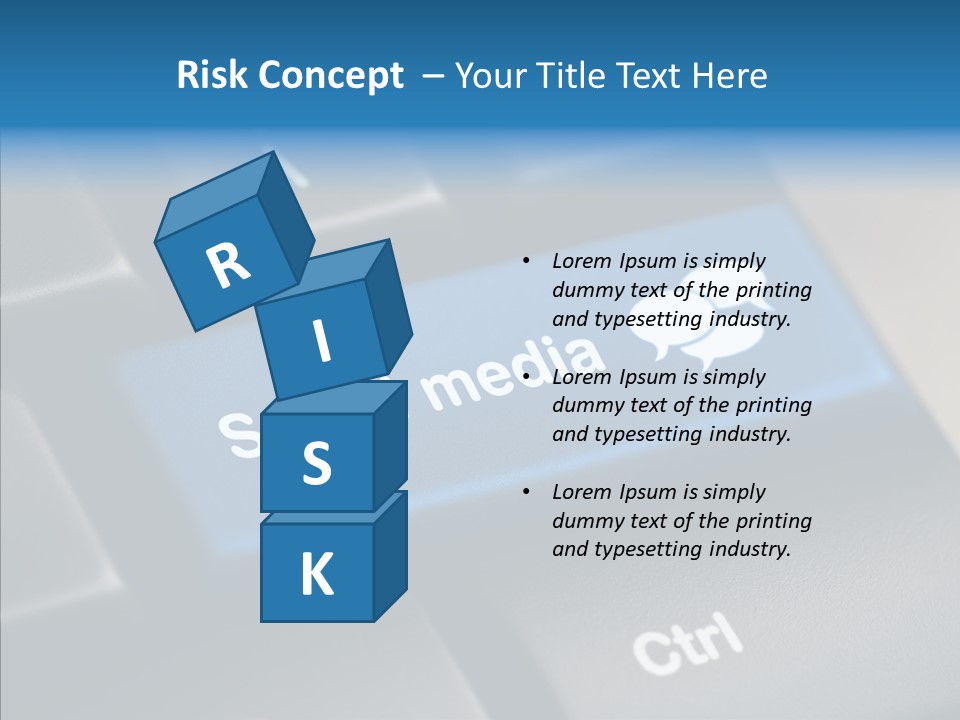 Computer Key Computer Media PowerPoint Template