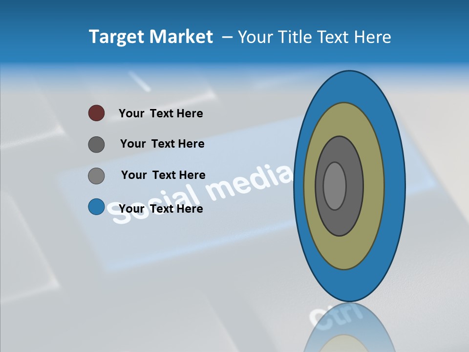 Computer Key Computer Media PowerPoint Template