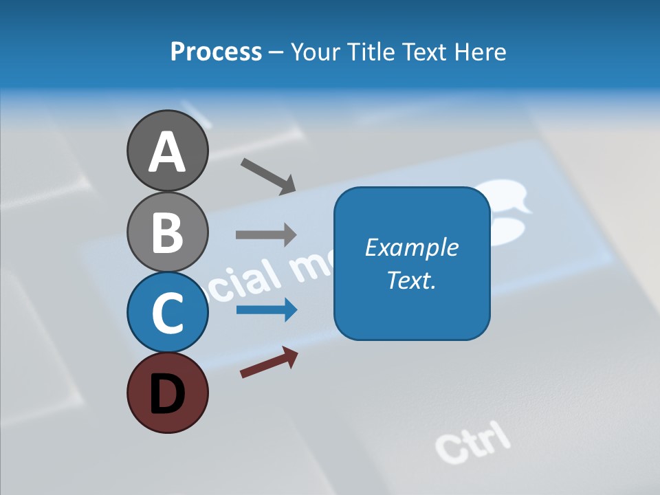 Computer Key Computer Media PowerPoint Template