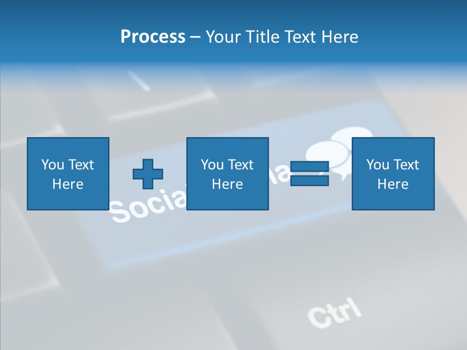 Computer Key Computer Media PowerPoint Template