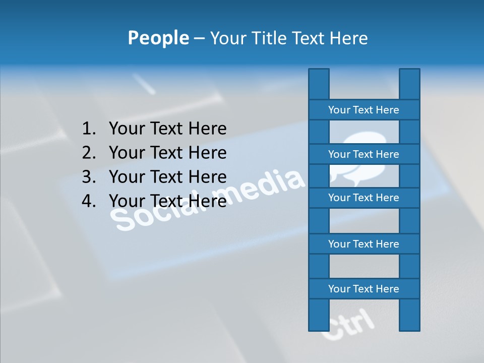 Computer Key Computer Media PowerPoint Template