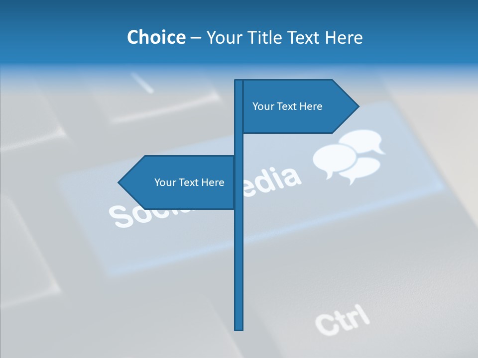 Computer Key Computer Media PowerPoint Template