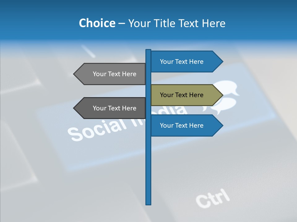Computer Key Computer Media PowerPoint Template
