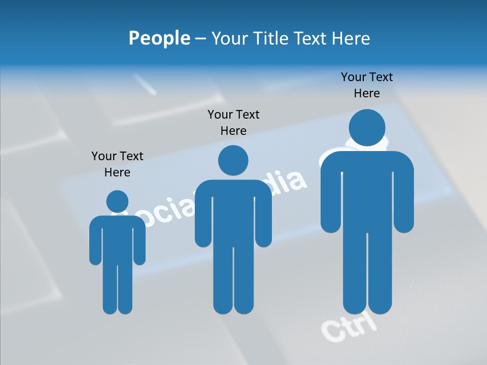 Computer Key Computer Media PowerPoint Template