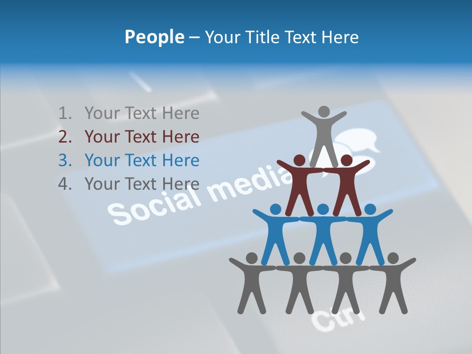 Computer Key Computer Media PowerPoint Template