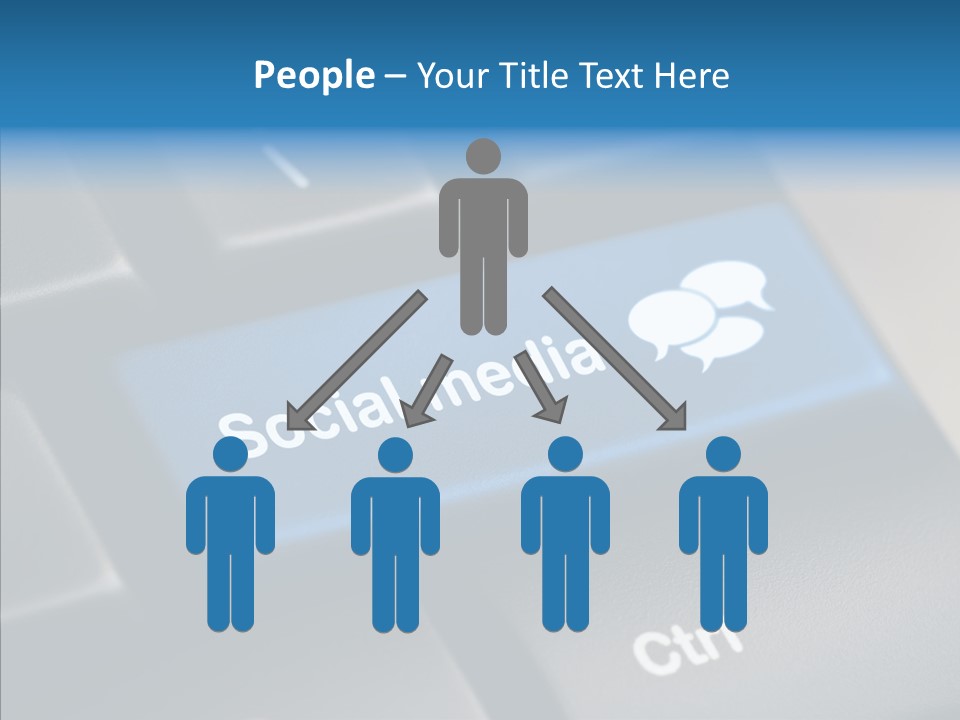 Computer Key Computer Media PowerPoint Template