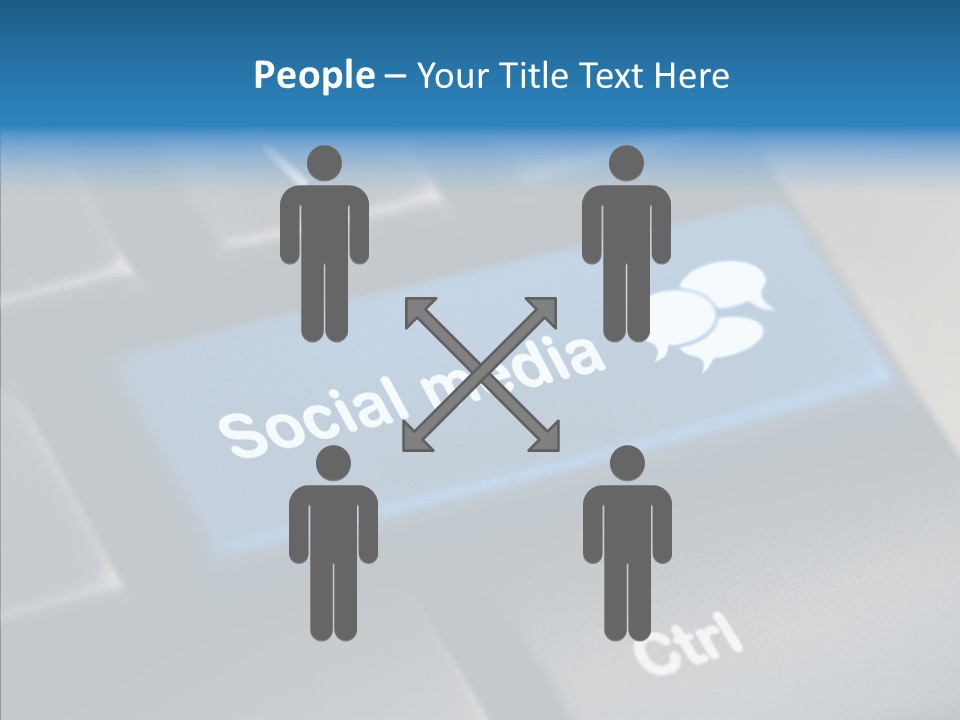 Computer Key Computer Media PowerPoint Template