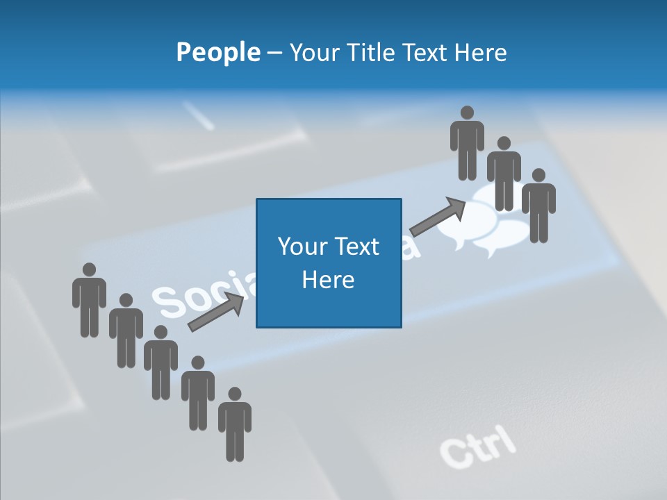 Computer Key Computer Media PowerPoint Template