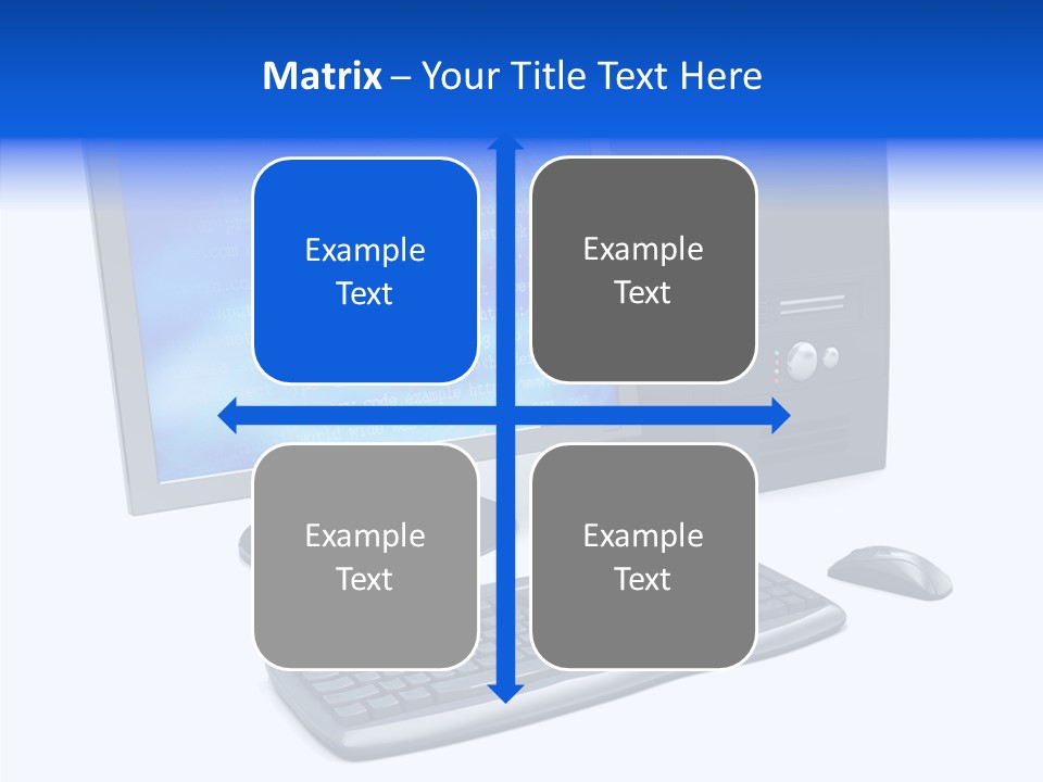 Hand Web Keyboard PowerPoint Template