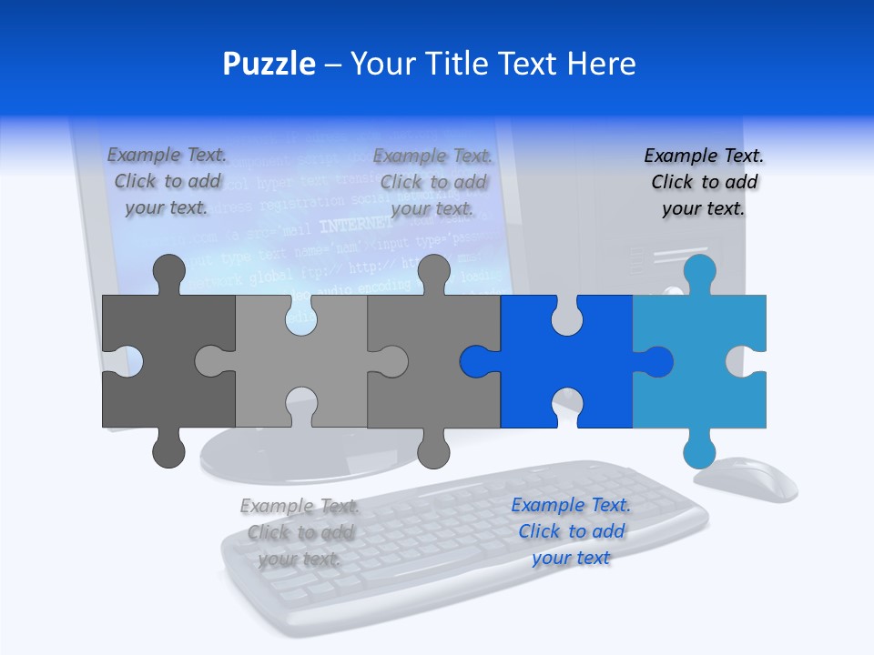 Hand Web Keyboard PowerPoint Template
