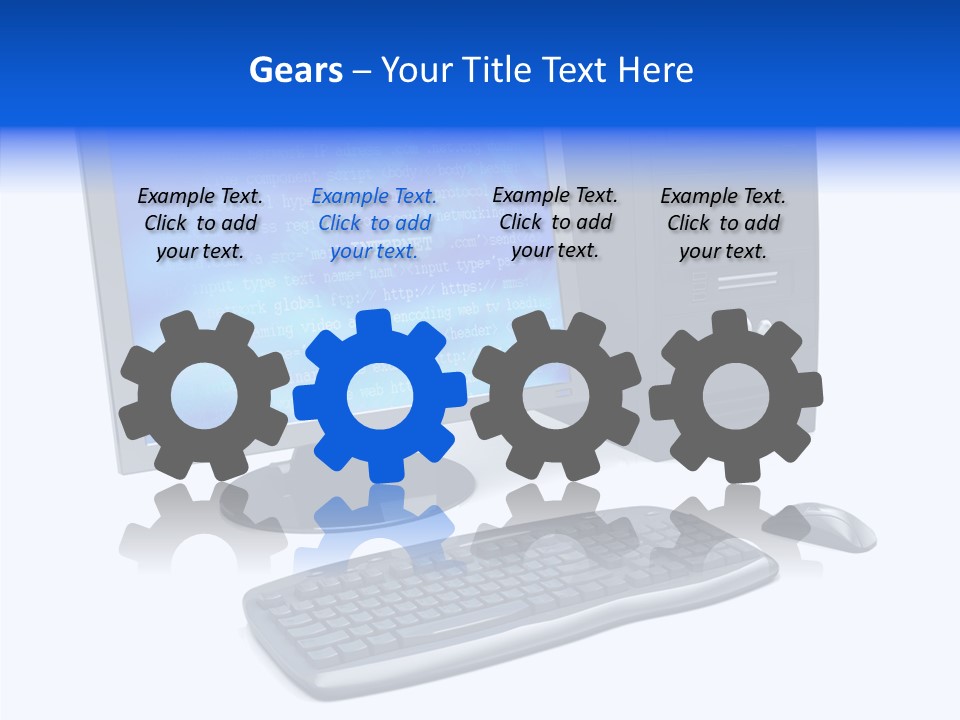 Hand Web Keyboard PowerPoint Template