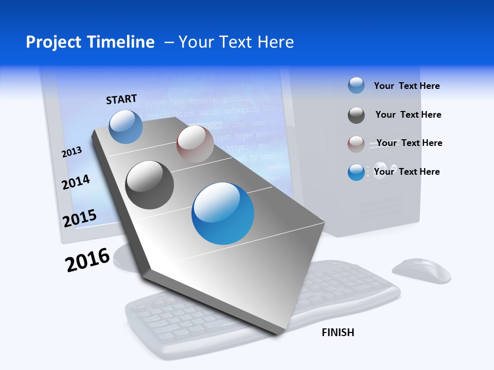 Hand Web Keyboard PowerPoint Template