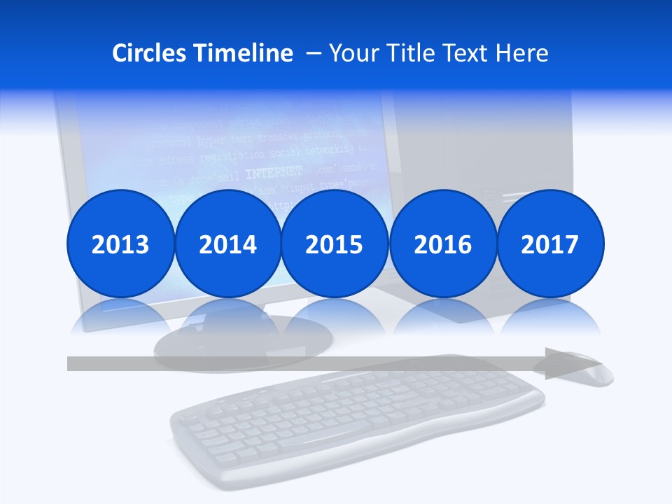 Hand Web Keyboard PowerPoint Template