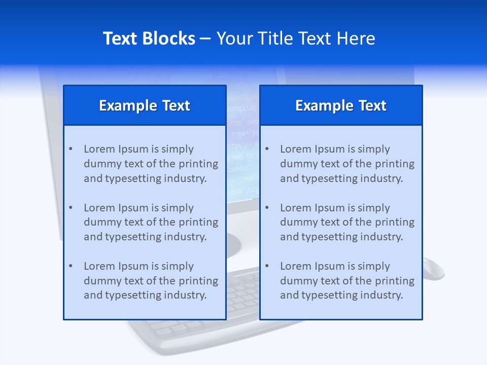Hand Web Keyboard PowerPoint Template