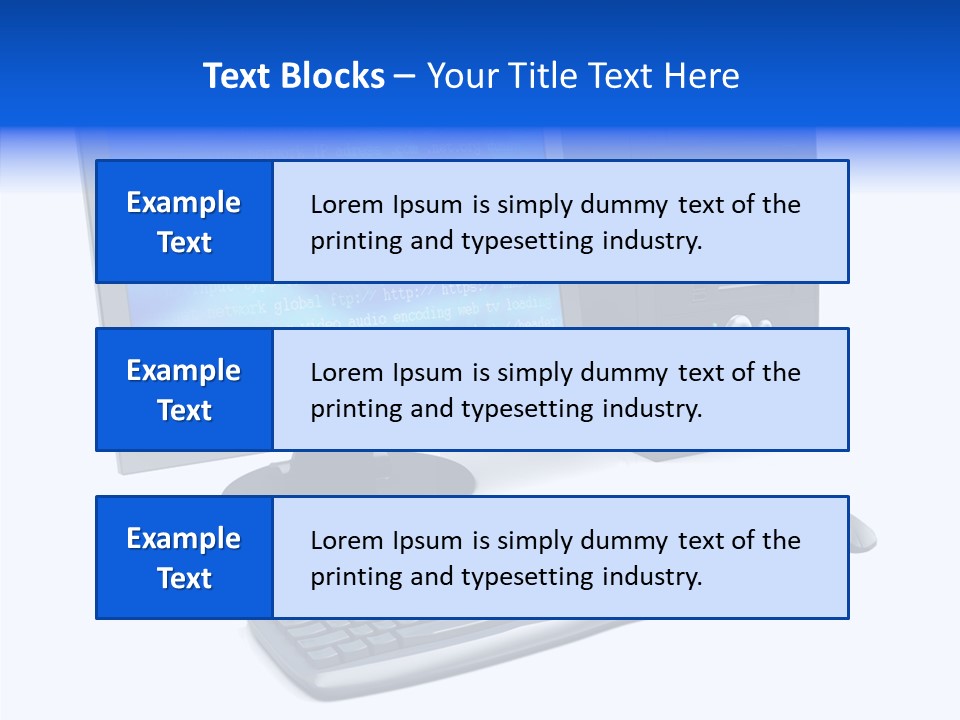 Hand Web Keyboard PowerPoint Template