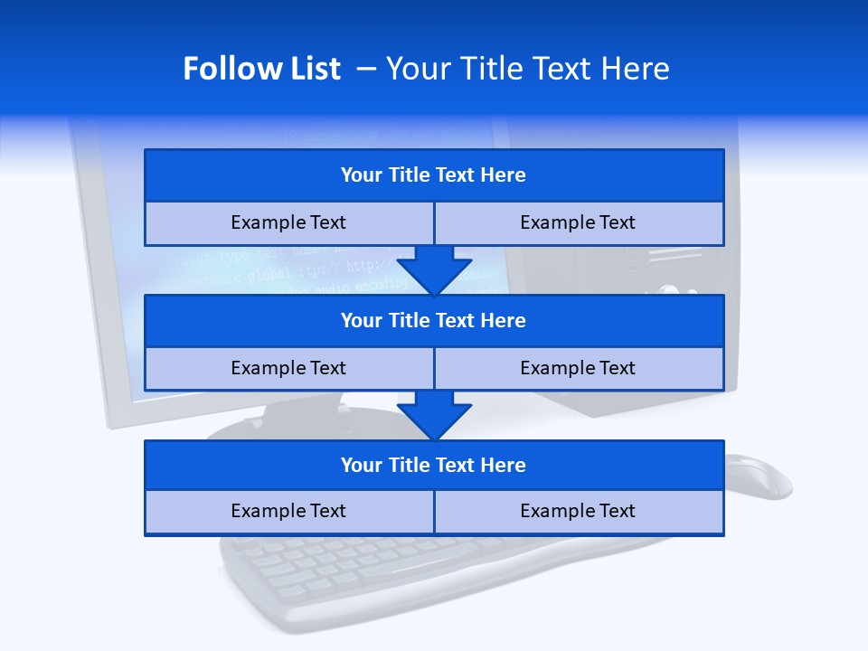 Hand Web Keyboard PowerPoint Template