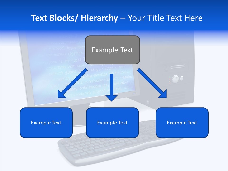 Hand Web Keyboard PowerPoint Template