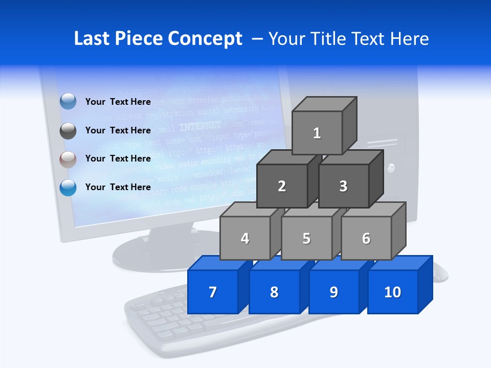 Hand Web Keyboard PowerPoint Template
