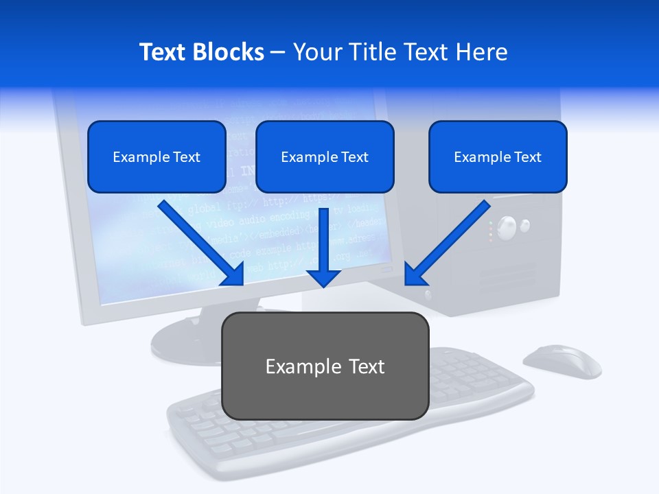 Hand Web Keyboard PowerPoint Template