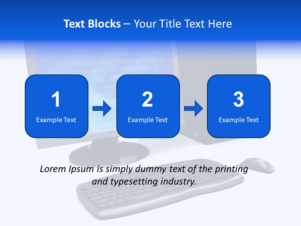 Hand Web Keyboard PowerPoint Template