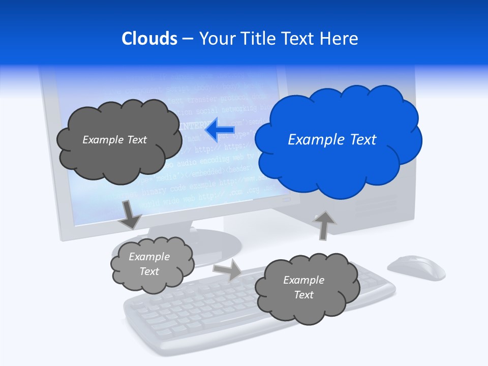 Hand Web Keyboard PowerPoint Template