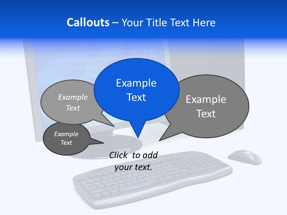 Hand Web Keyboard PowerPoint Template